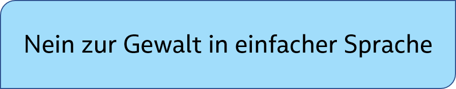 Banner Nein zu Gewalt